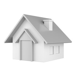 3D house icon. 3D home icon.