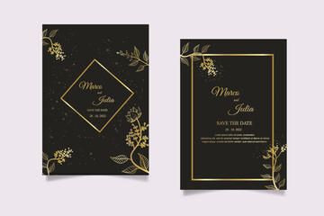 Luxury design for wedding invitation, greeting card, vip women products. Vector illustration
