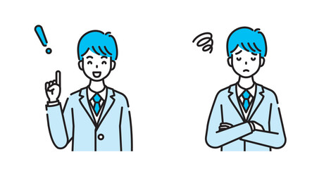 男性　人物　イラスト