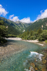 Fototapeta na wymiar Japan Alps Kamikochi, August 2022