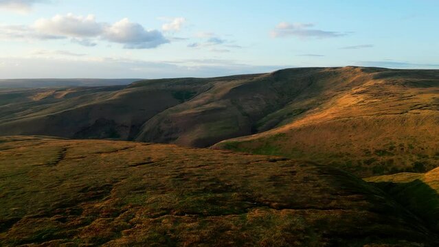 The beauty of Peak District National Park in England - drone photography