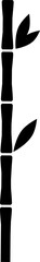 bamboo vector design illustration isolated on transparent background