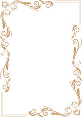 golden frame element and border
