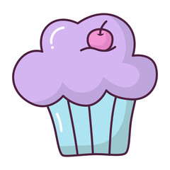 Cute cup cake sweets and dessert