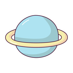 Saturn planet cartoon