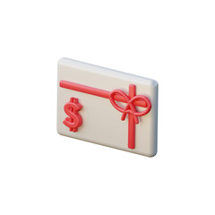 3D Gift Card Illustration