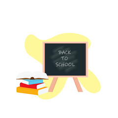 classroom school supplies stationery, pencil case, pen, pile of books, photorealistic literature,notebook, notebook textbook,school bag,Palettes and brushes in art,colored pencils. vector illustration