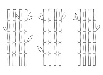 bamboo vector design illustration isolated on white background