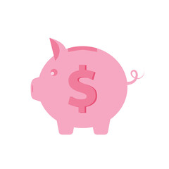 Obraz premium piggy bank, piggy bank, coin save, coin collecting, investment icon, piggy bank icon, concept of banking or financial business administration.vector illustration