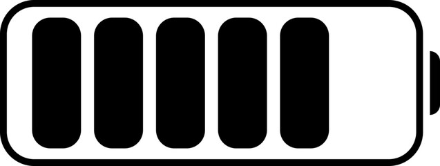 battery vector design illustration isolated on transparent background