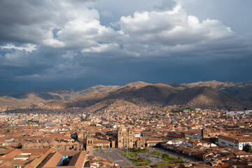 Fototapeta na wymiar A view of the city of Cusco, Peru