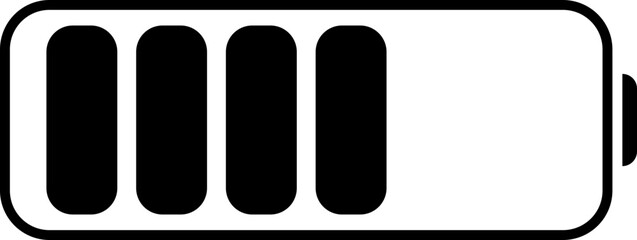 battery vector design illustration isolated on transparent background