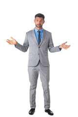 Business man clueless and confused