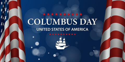 Columbus Day USA Background