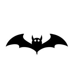 cartoon bat scary vector illustration halloween.