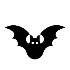 cartoon bat scary vector illustration halloween.