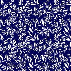 seamless floral pattern. Seamless pattern with white leaves on a bright background. Pattern for textiles, wallpaper, wrapping paper, accessories. Print for clothes, shoes, postcards, invitations.