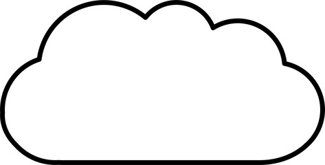 cloud design illustration isolated on transparent background 