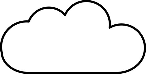 cloud design illustration isolated on transparent background 