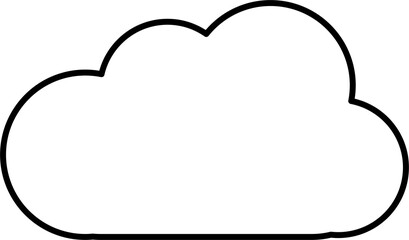 cloud design illustration isolated on transparent background 