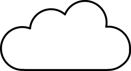 cloud design illustration isolated on transparent background 