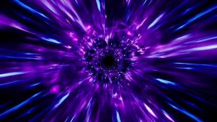 Shiny Purple and Blue neon dark energy burst effect