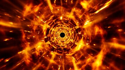 Burning Flame Energy Powerful Explosion