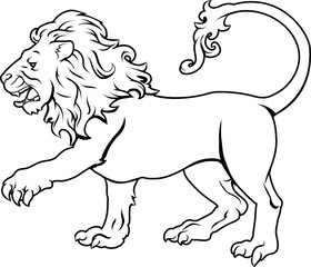 Stylised Lion illustration