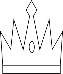 crown design illustration isolated on transparent background 