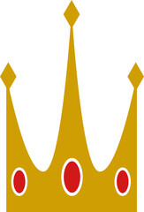 crown design illustration isolated on transparent background 