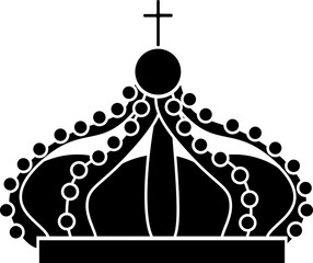 crown vector design illustration isolated on transparent background 