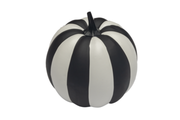 Black and white stripped pumpkin