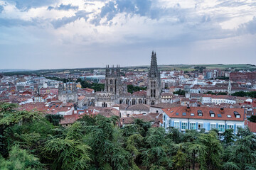 Obraz premium The Burgos Cathedral in Castilla y Leon, Spain was declared Unesco World Heritage Site.