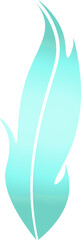 Fototapeta na wymiar feather vector design illustration isolated on transparent background 