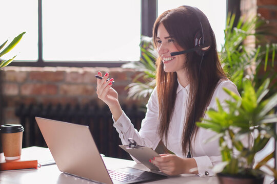 Service with a Smile: Customer Service Representative Assisting a Customer