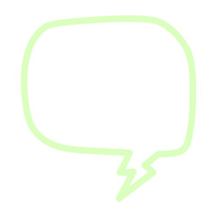 speech bubble outline icon

