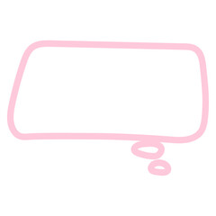 speech bubble outline icon

