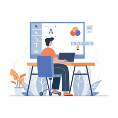 Creative Designer illustration concept