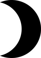 moon vector design illustration isolated on transparent background 