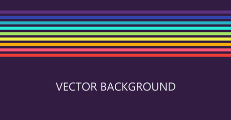 Colorful rainbow stripes background banner design.