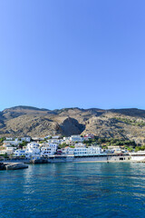 Fototapeta na wymiar Chora Sfakion am Libyschen Meer, Kreta/Griechenland