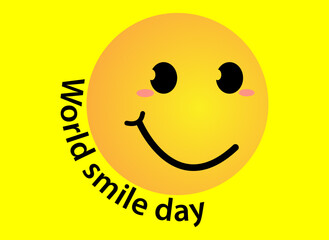 World smile day design template