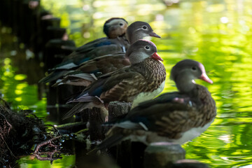 Birds in Łazienki Park In Warsaw