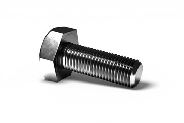 A screw isolated on white background. 3D Render