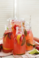 Berry Bliss: Freshly Squeezed Lemonade with a Strawberry Twist, the Ultimate Summer Thirst-Quencher