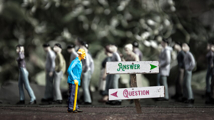 Street Sign to Answer versus Question