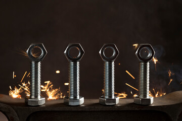Bolts and nuts, sparks and industry