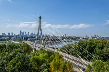 Most Świętokrzyski w Warszawie, Polska.