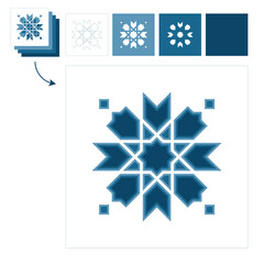 Islamic traditional pattern for decor Ramadan card