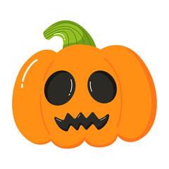 Evil halloween pumpkin